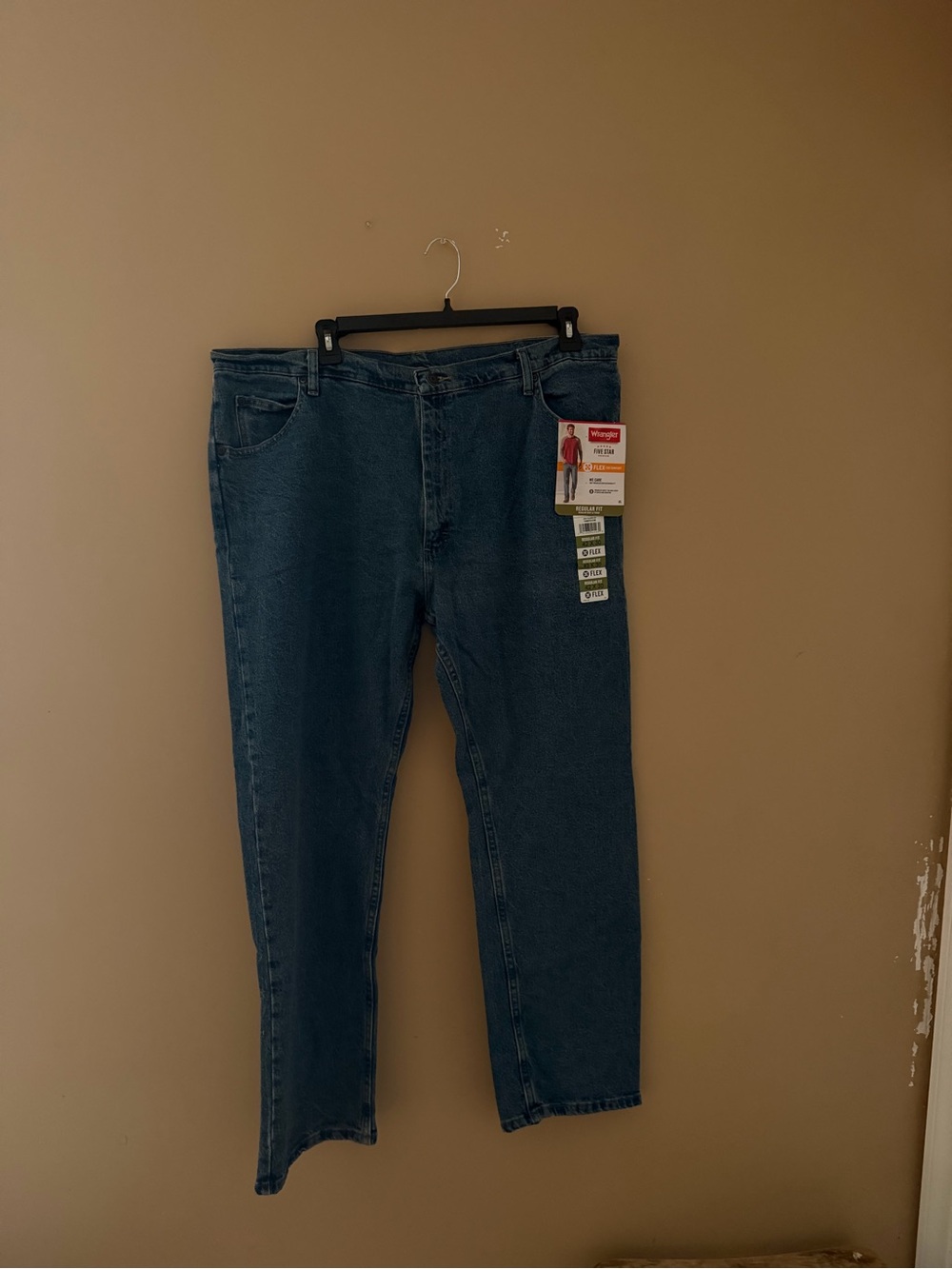 Wrangler Men’s Relaxed Fit Jeans - denim Blue